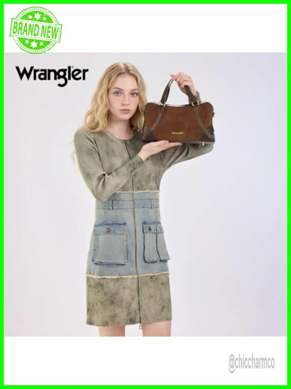Faux Suede Satchel Crossbody Bag with Top Handle, Adjustable Strap